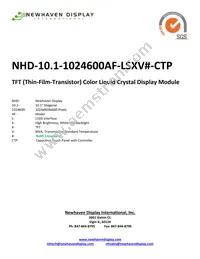NHD-10.1-1024600AF-LSXV#-CTP Cover