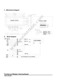 NHD-12032BZ-FSW-GBW Datasheet Page 3