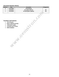 NHD-12232DZ-FSPG-YBW Datasheet Page 2