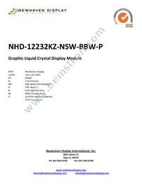 NHD-12232KZ-NSW-BBW-P Datasheet Cover