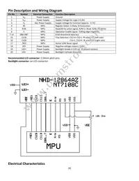 NHD-12864AZ-FL-GBW Datasheet Page 4