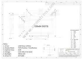 NHD-12864AZ-FSW-FBW Datasheet Page 3