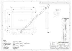 NHD-12864MZ-FSW-GBW-L Datasheet Page 3