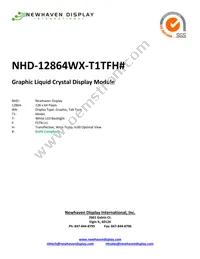 NHD-12864WX-T1TFH# Datasheet Cover