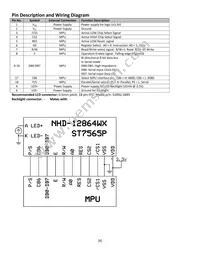 NHD-12864WX-T1TFH# Datasheet Page 4