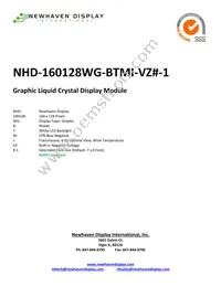 NHD-160128WG-BTMI-VZ#-1 Datasheet Cover