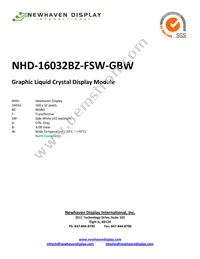 NHD-16032BZ-FSW-GBW Cover