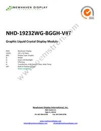 NHD-19232WG-BGGH-VT Datasheet Cover