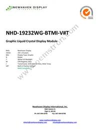 NHD-19232WG-BTMI-V#T Datasheet Cover