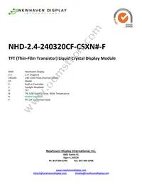NHD-2.4-240320CF-CSXN#-F Cover