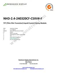 NHD-2.4-240320CF-CSXV#-F Datasheet Cover