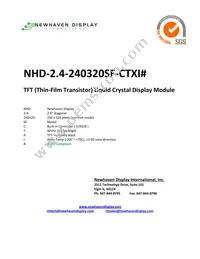 NHD-2.4-240320SF-CTXI# Cover