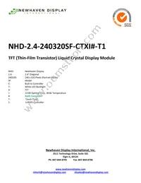 NHD-2.4-240320SF-CTXI#-T1 Datasheet Cover