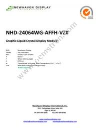 NHD-24064WG-AFFH-VZ# Datasheet Cover