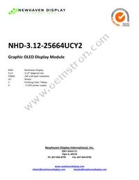 NHD-3.12-25664UCY2 Cover