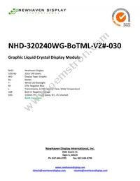 NHD-320240WG-BOTML-VZ#030 Datasheet Cover