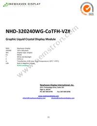 NHD-320240WG-COTFH-VZ# Datasheet Cover