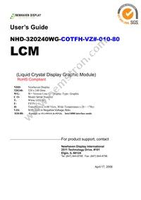 NHD-320240WG-COTFH-VZ#-010-80 Datasheet Cover