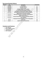 NHD-320240WX-COTFH-V#I041 Datasheet Page 2