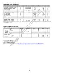 NHD-320240WX-COTFH-V#I041 Datasheet Page 6