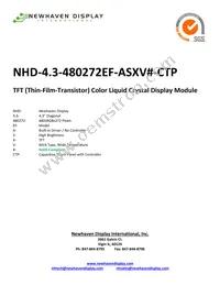 NHD-4.3-480272EF-ASXV#-CTP Datasheet Cover