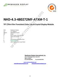 NHD-4.3-480272MF-ATXI#-T-1 Datasheet Cover