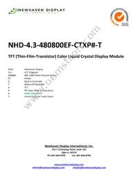NHD-4.3-480800EF-CTXP#-T Cover