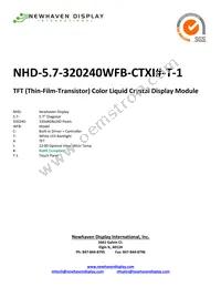 NHD-5.7-320240WFB-CTXI#-T-1 Cover