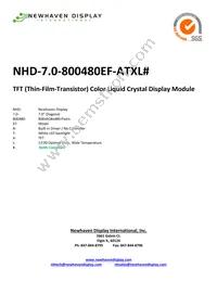 NHD-7.0-800480EF-ATXL# Datasheet Cover