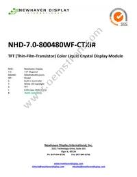 NHD-7.0-800480WF-CTXI# Datasheet Cover