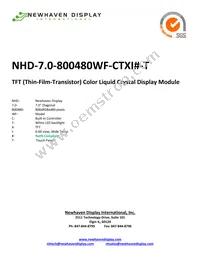 NHD-7.0-800480WF-CTXI#-T Datasheet Cover