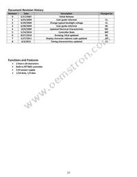NHD-C0220AU-FSW-FTS Datasheet Page 2