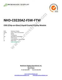 NHD-C0220AZ-FSW-FTW Cover