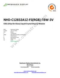 NHD-C12832A1Z-FS(RGB)-FBW-3V Datasheet Cover