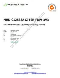 NHD-C12832A1Z-FSR-FBW-3V3 Datasheet Cover