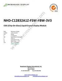 NHD-C12832A1Z-FSW-FBW-3V3 Datasheet Cover