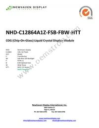 NHD-C12864A1Z-FSB-FBW-HTT Datasheet Cover