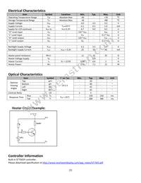 NHD-C12864A1Z-FSB-FBW-HTT Datasheet Page 5