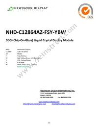 NHD-C12864AZ-FSY-YBW Datasheet Cover