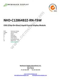 NHD-C12864B2Z-RN-FBW Datasheet Cover