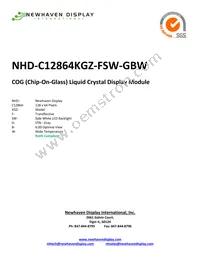 NHD-C12864KGZ-FSW-GBW Datasheet Cover