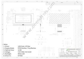 NHD-C12864M1R-FSW-FTW-3V6 Datasheet Page 3