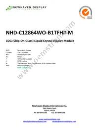NHD-C12864WO-B1TFH#-M Datasheet Cover