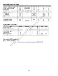 NHD-C12864WO-B1TTI#-M Datasheet Page 5