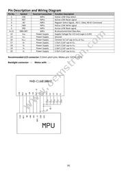 NHD-C160100AZ-RN-GBW Datasheet Page 4