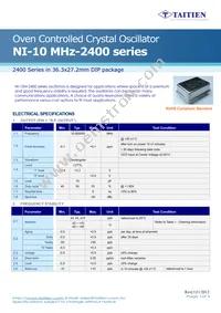 NI-10M-2453 Datasheet Cover