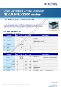 NI-10M-2553 Datasheet Cover