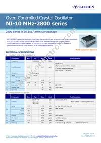 NI-10M-2853 Datasheet Cover