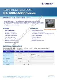 NJ-100M-6827 Datasheet Cover