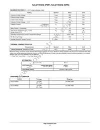 NJL21194DG Datasheet Page 2
